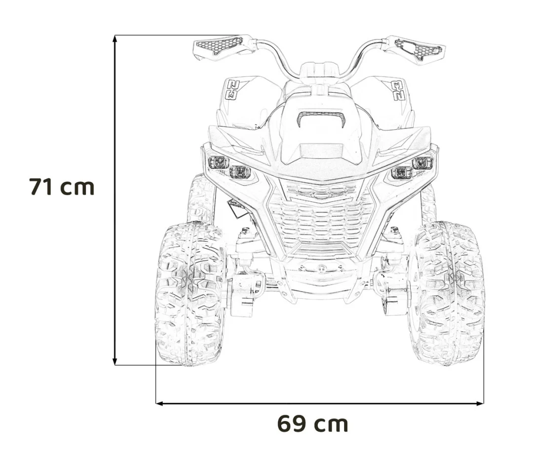 Plavo brzo kotačno quad vozilo_2