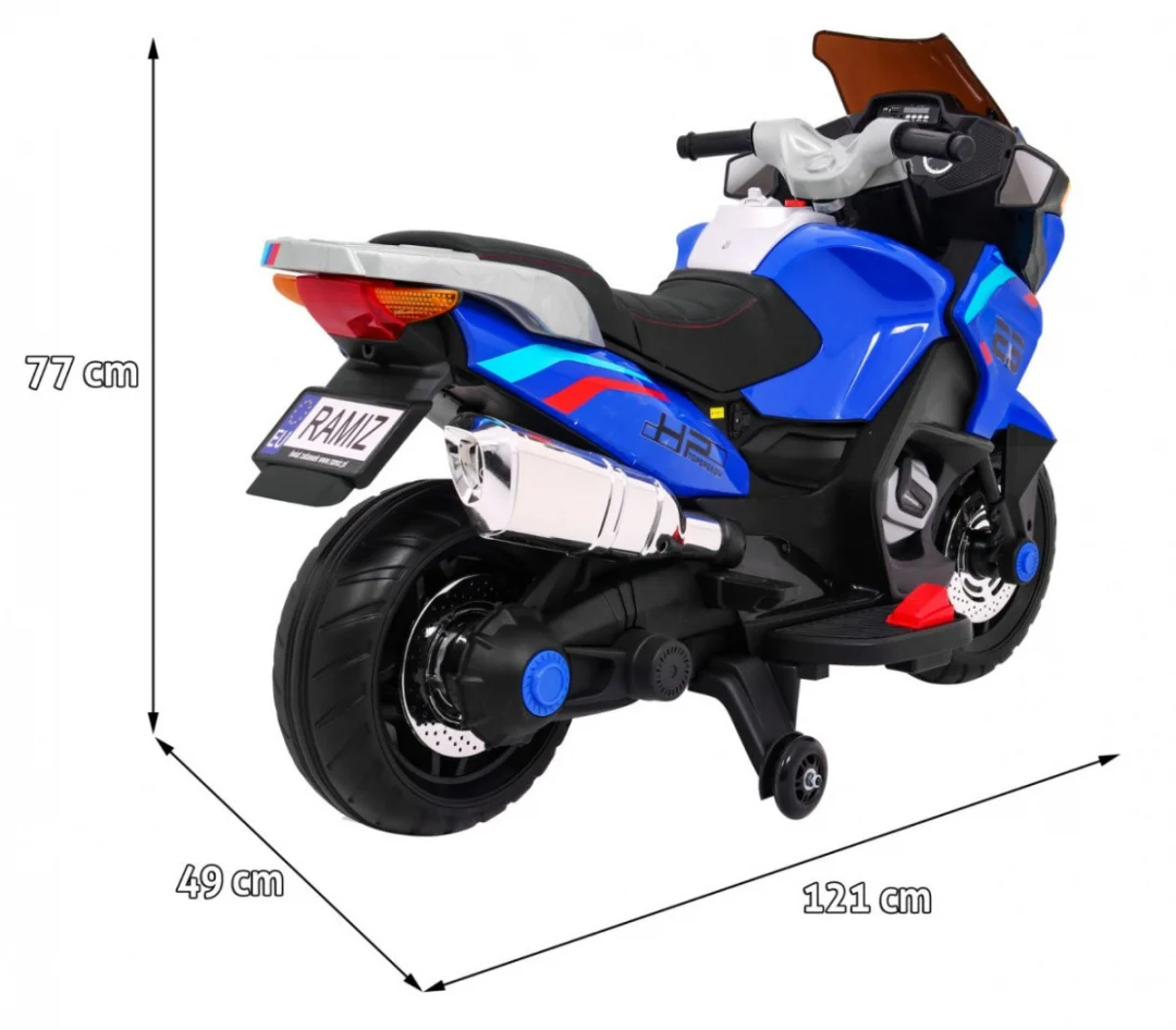 Plavo vozilo za moto sport turizam motor na akumulator_2