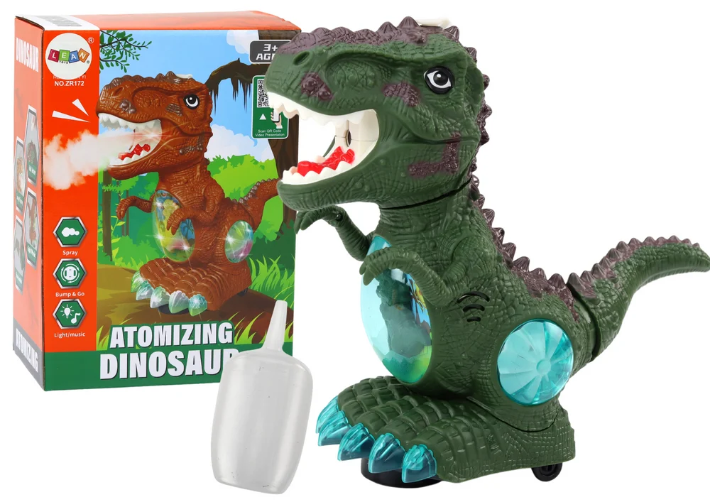 Plesni dinosaur sa senzorom prepreka zeleni_1
