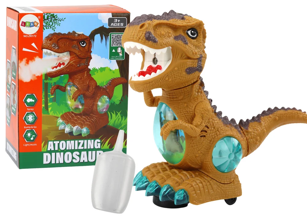 Plesni dinosaur sa senzorom prepreka žuti_1