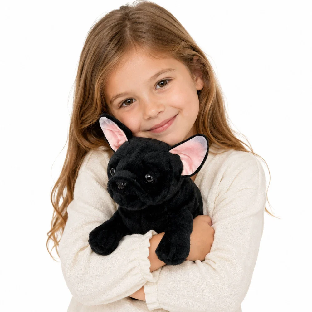Plišana igračka francuski buldog crni 22 cm_2