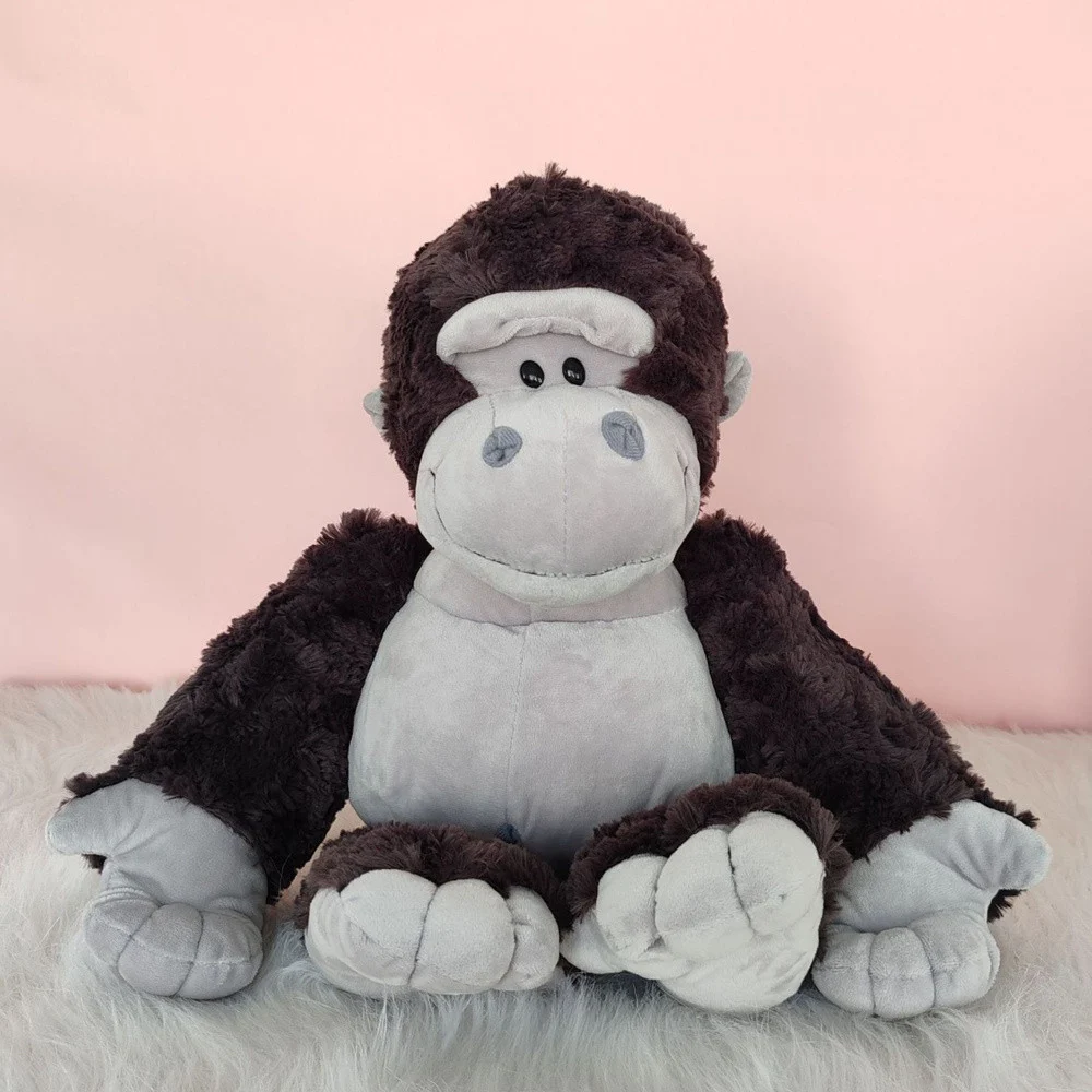 Plišana maskota igračka gorila tamno siva 22 cm_2