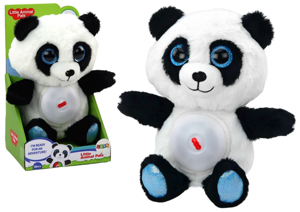 Plišana panda lampa uspavanka 30 cm_1