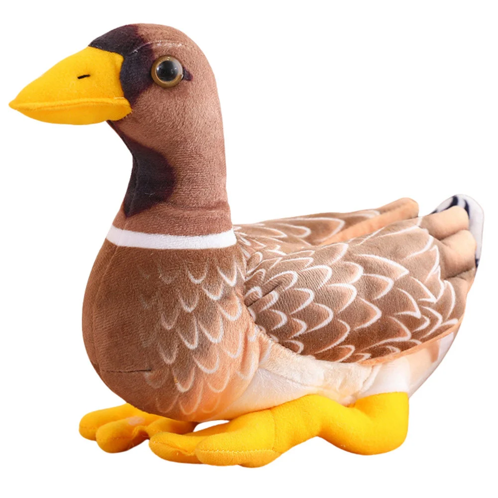 Plišana patka smeđe-žuta 28 cm_2