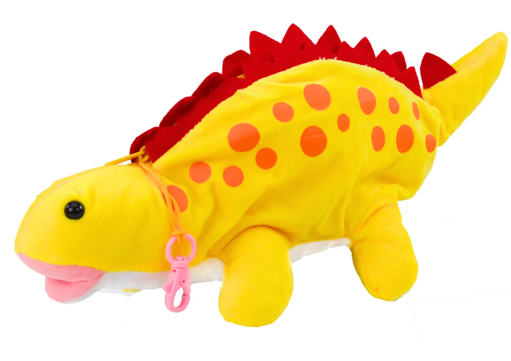 Plišani dinosaur pernica kutija privjesak žuta_2