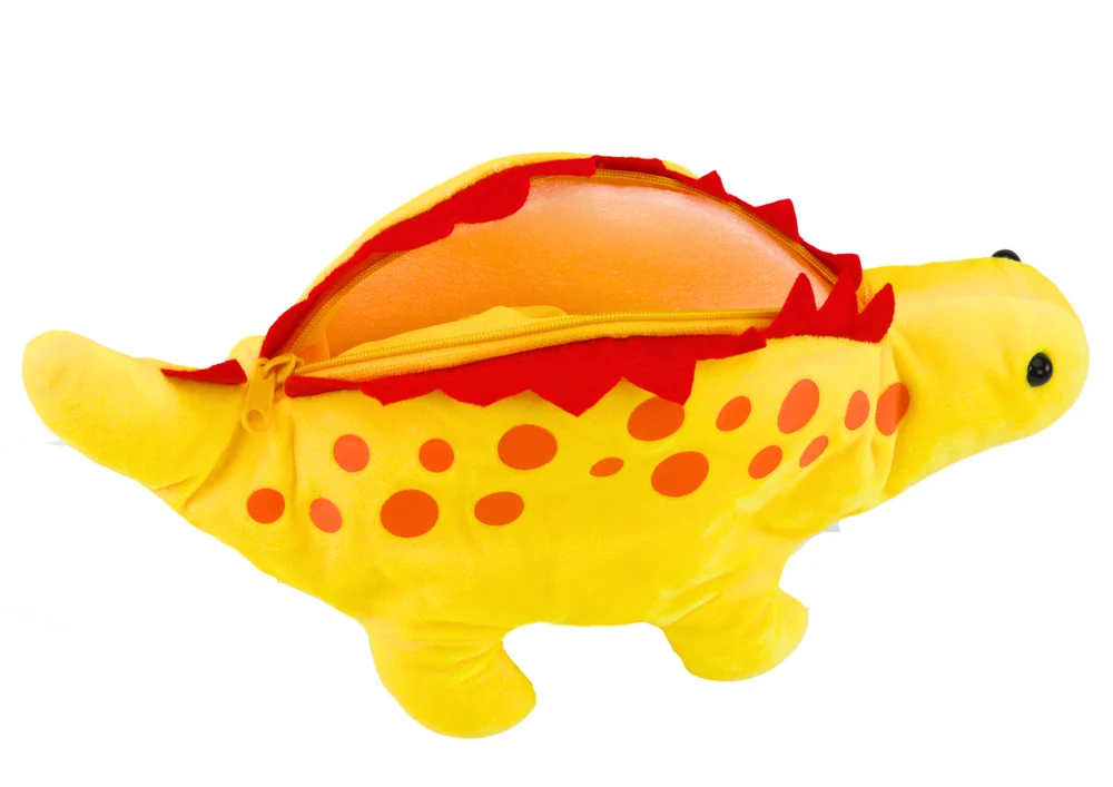 Plišani dinosaur pernica kutija privjesak žuta_3