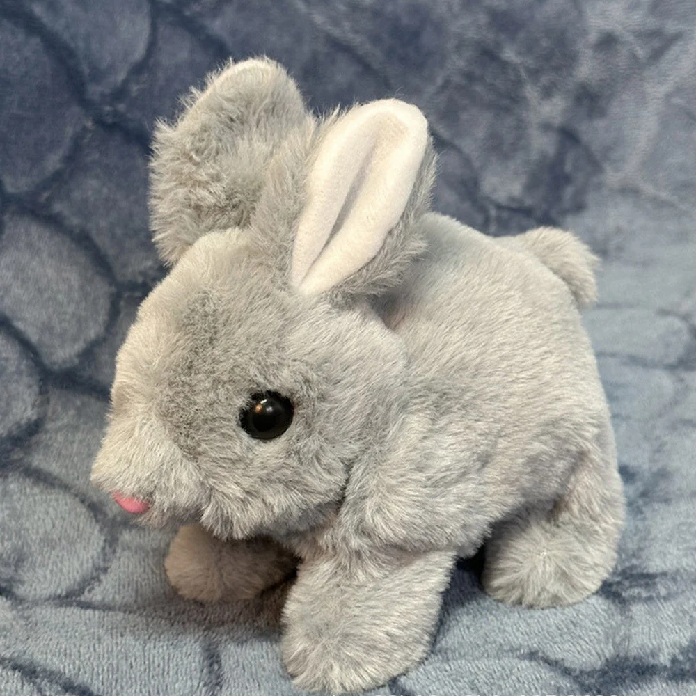 Plišani zec sivi 18 cm_3