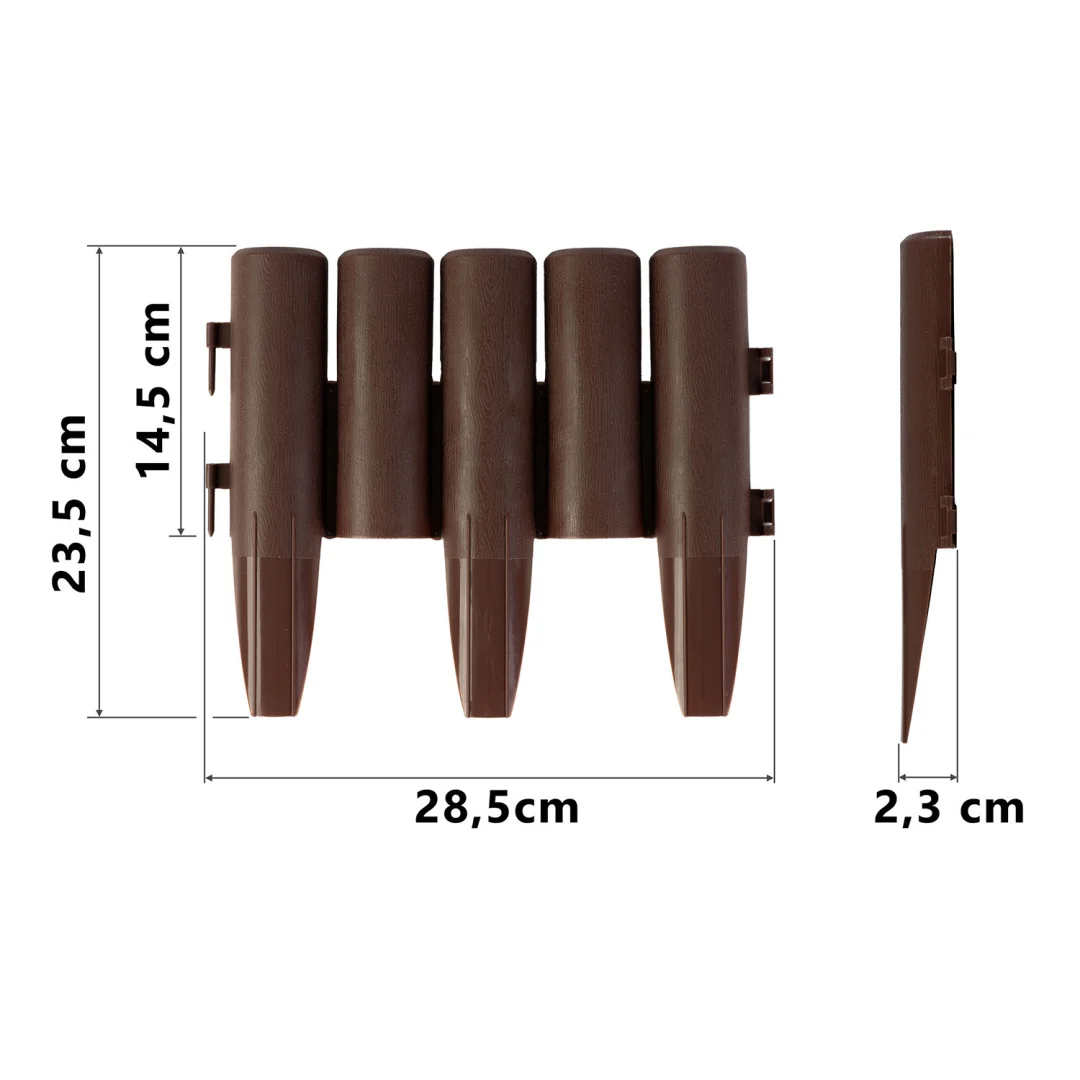 Plonos vrtni rub 220 cm PL-961 smeđi_4