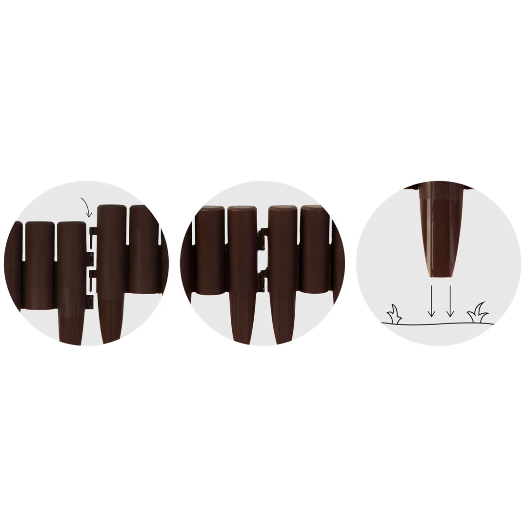 Plonos vrtni rub 220 cm PL-961 smeđi_5