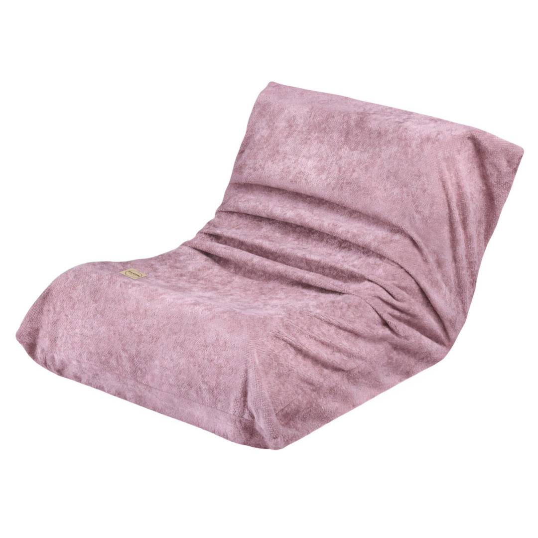 Plush Nest MOONI Mini ergonomska dječja ležaljka, ružičasta, vrhunski šenil_13