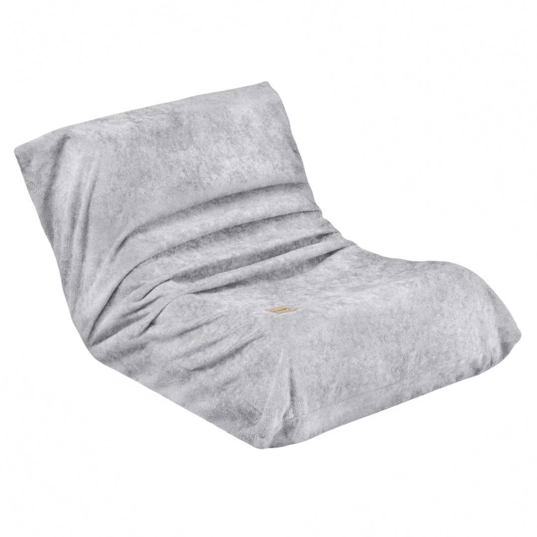 Plush Nest MOONI Mini ergonomska dječja ležaljka, siva, vrhunski šenil_13