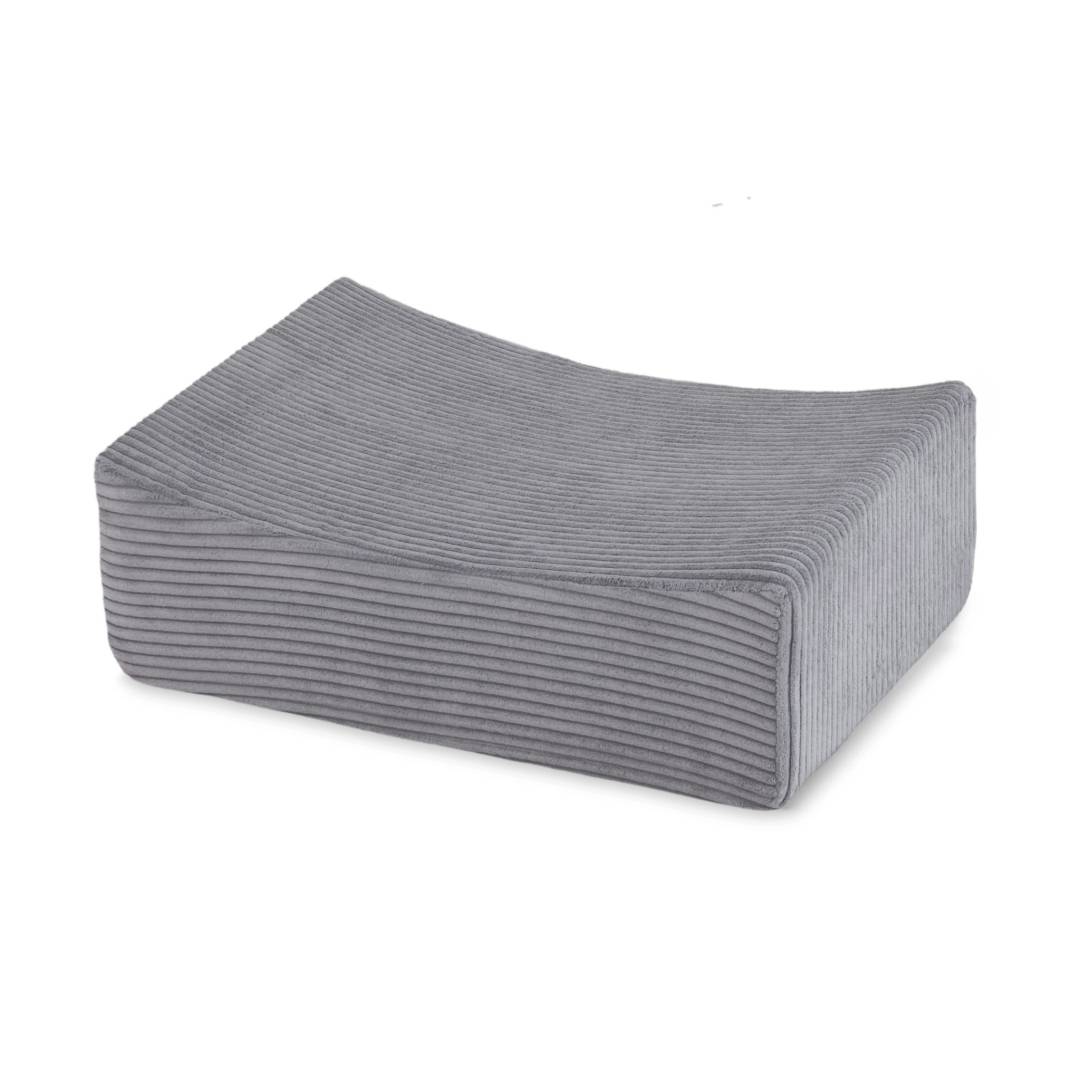 Plush Nest Mini igralište (+bazen i 100 loptica), sivo, vrhunski kord (biserna i srebrna)_4