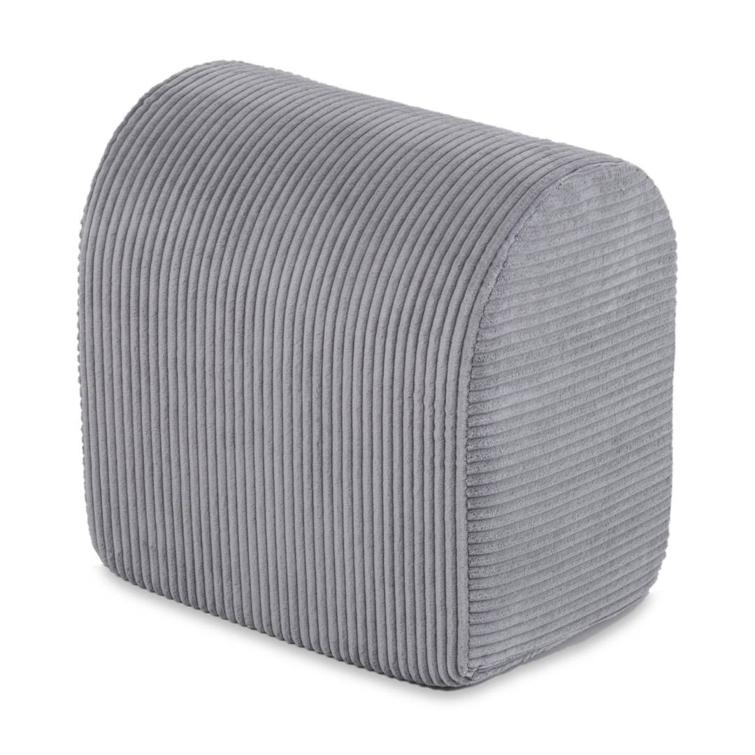 Plush Nest Mini igralište (+bazen i 100 loptica), sivo, vrhunski kord (biserna i srebrna)_7
