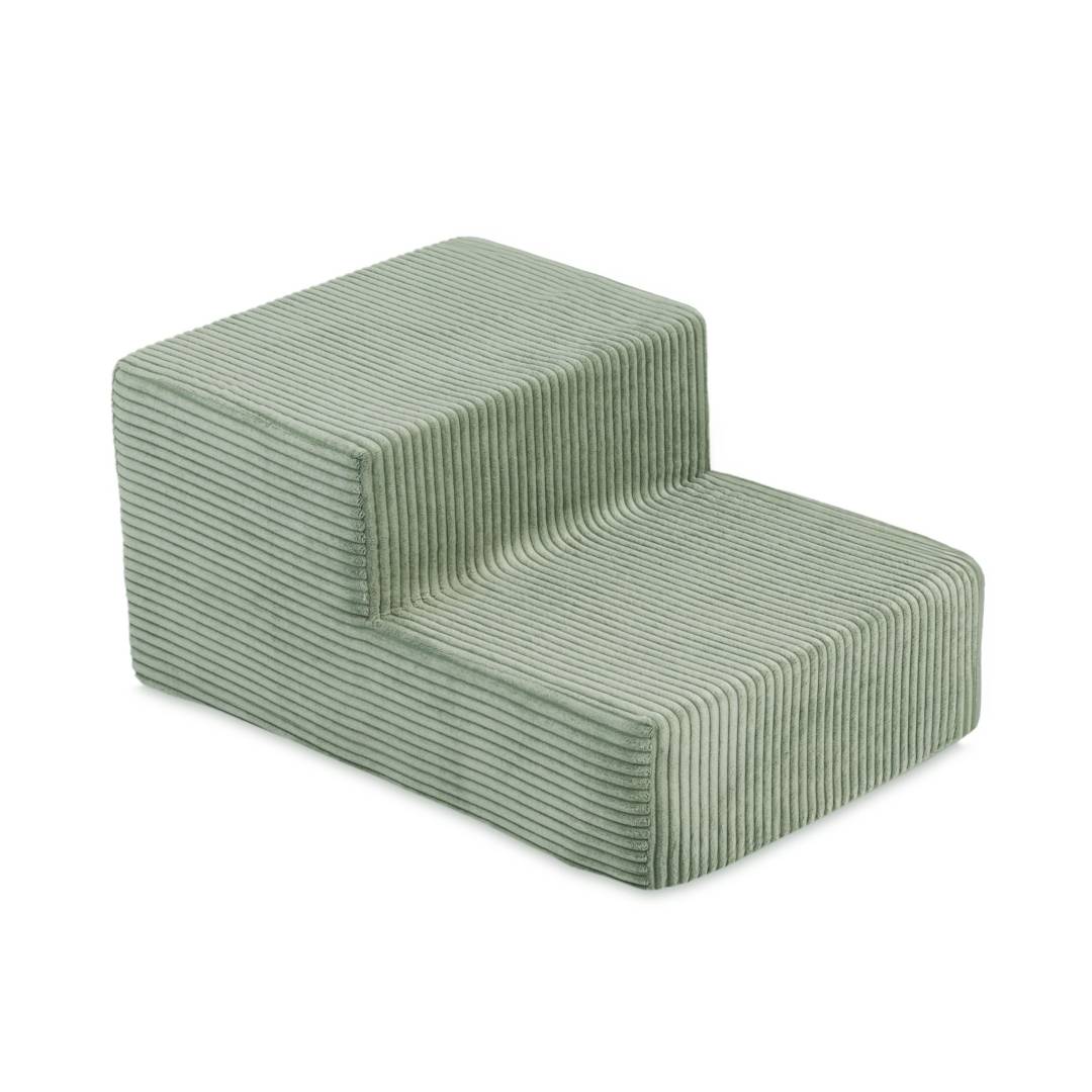 Plush Nest Mini igralište (+bazen i 100 loptica), zeleno, vrhunski kord (biserna i srebrna)_8