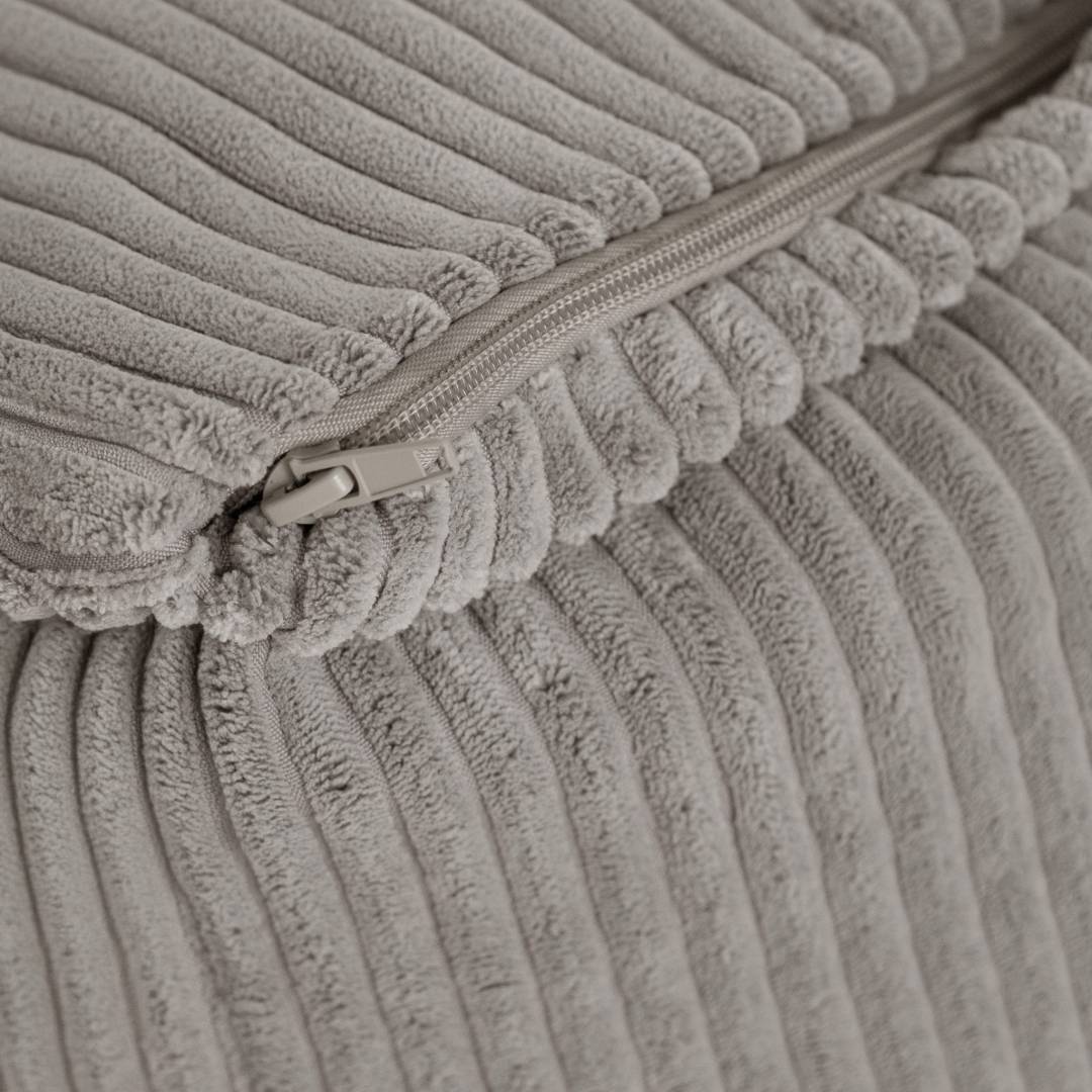 Plush Nest Puffy Square fotelja, 77x67x50, bež, korduroj_6