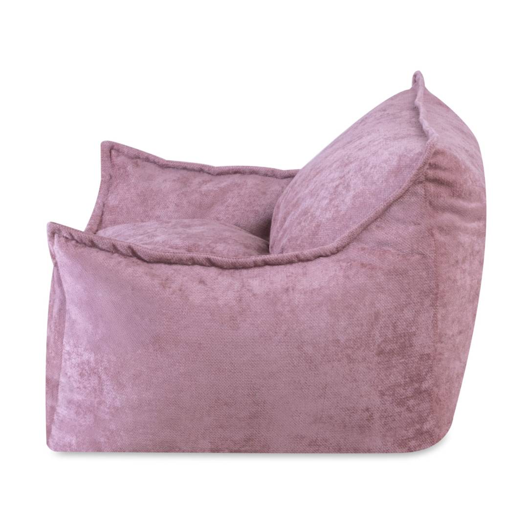Plush Nest ROYA dječja fotelja, ružičasta, vrhunski šenil_4