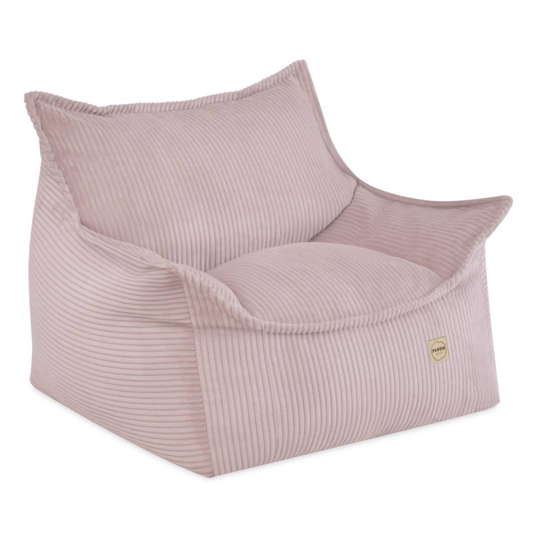 Plush Nest Roya dječja fotelja, svijetlo ružičasta, vrhunski kord_3