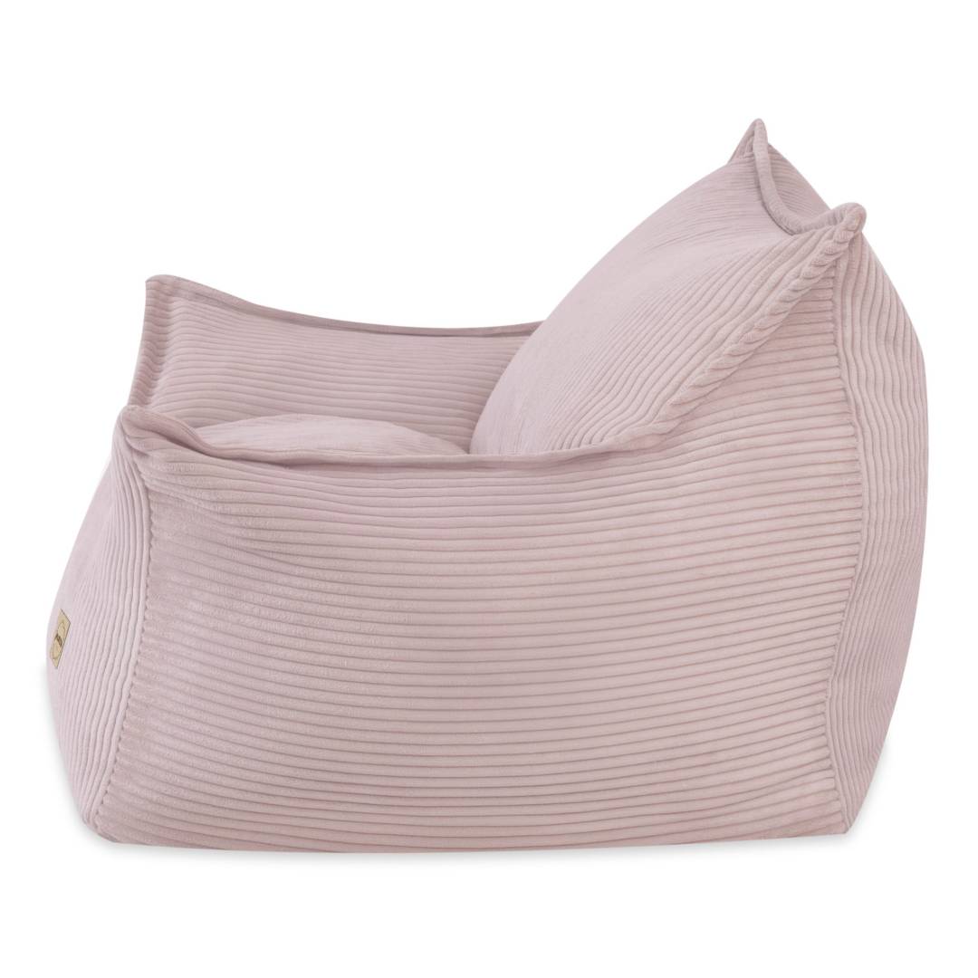 Plush Nest Roya dječja fotelja, svijetlo ružičasta, vrhunski kord_4