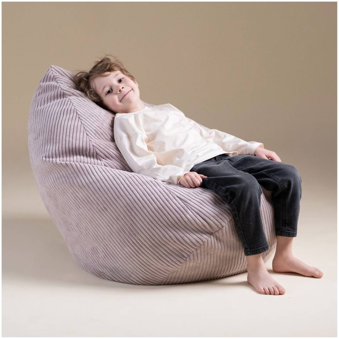Plush Nest Sako vrećasta fotelja, zelena, vrhunski kord, veličina S (85x80x75)_1