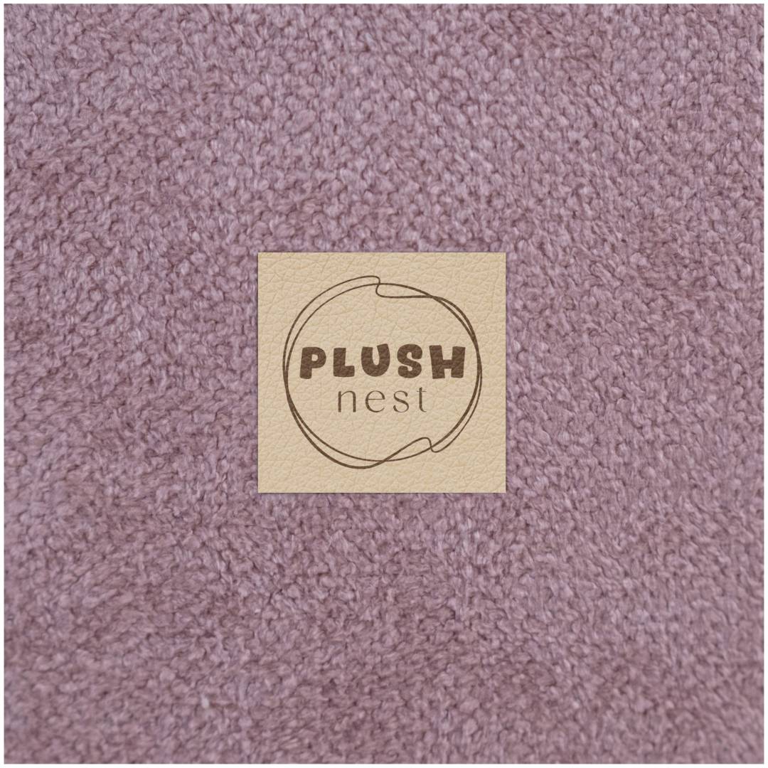 Plush Nest Suhi dječji bazen, 90x30 cm, okrugli, roza, vrhunski šenil_9