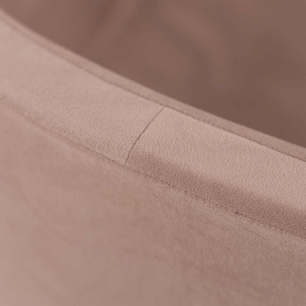 Plush Nest bazen s lopticama, bež, okrugli, baršun, 90x30, 200 loptica: biserna, zlatna, svijetlo ružičasta_2