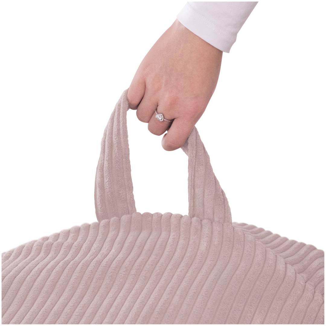 Plush Nest igračka i torba za navlaku za plišanu igračku, dječji puf, svijetlo ružičasta, vrhunski kord_10