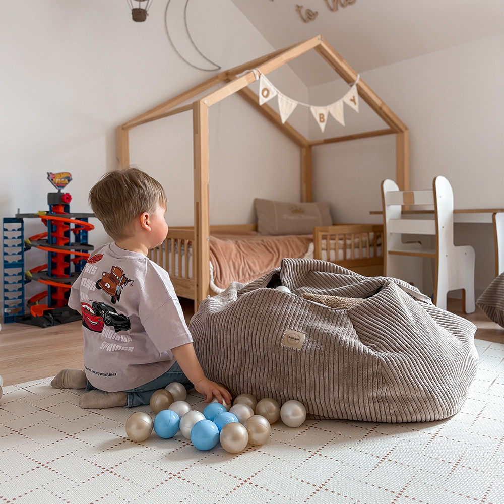 Plush Nest igračka i torba za navlaku za plišanu igračku, dječji puf, svijetlo ružičasta, vrhunski kord_2