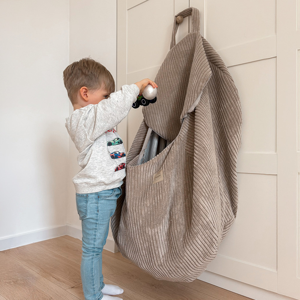 Plush Nest igračka i torba za navlaku za plišanu igračku, dječji puf, svijetlo ružičasta, vrhunski kord_4