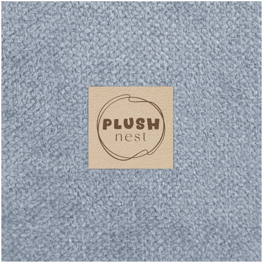 Plush Nest okrugli dječji bazen 90x30 s lopticama (200 loptica: biserne, zlatne, plave), plava, vrhunski chen_7