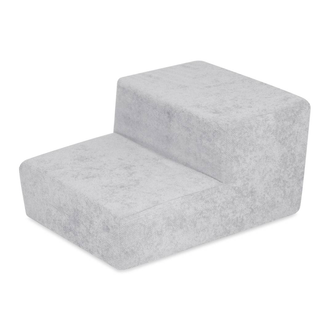 Plush Nest pjenaste stepenice za djecu za suhi bazen, sive, vrhunski šenil_1