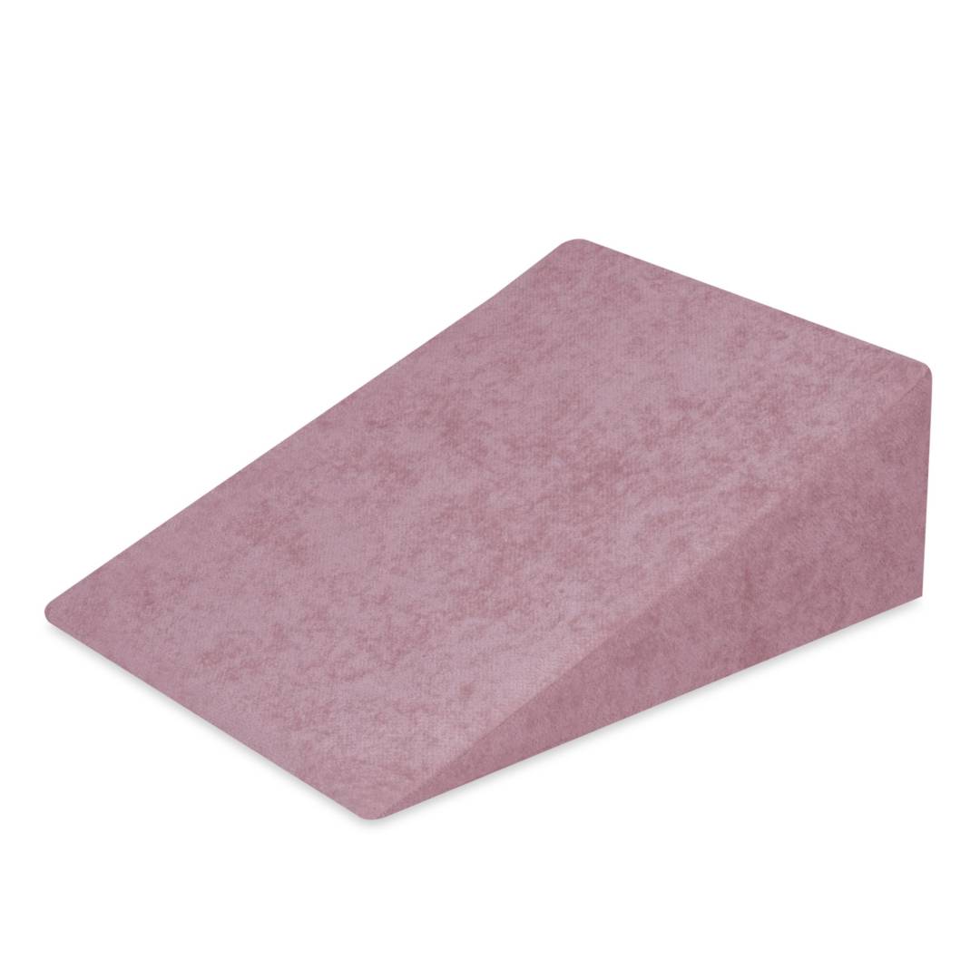Plush Nest pjenasti trokut za djecu za suhi bazen, ružičasta, vrhunski šenil_1