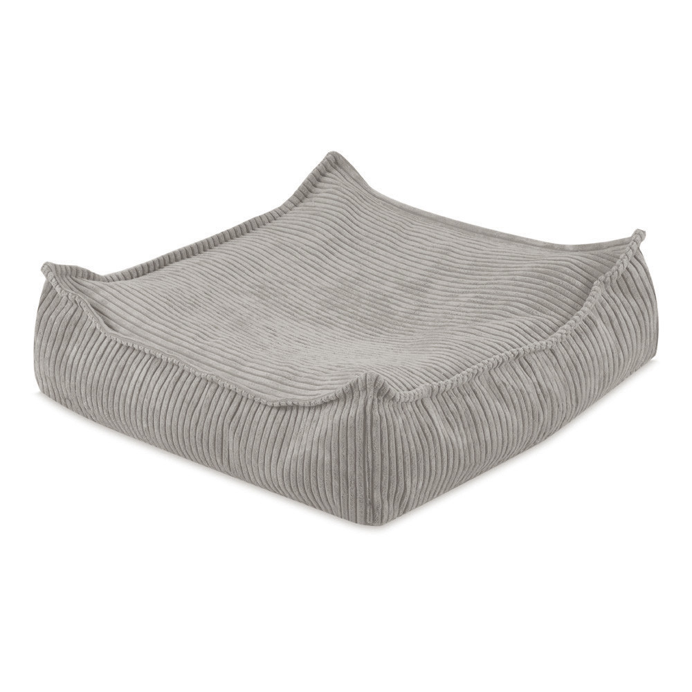Plush Nest puf, 60x60 cm, jastuk za pod, bež, vrhunski kord_7