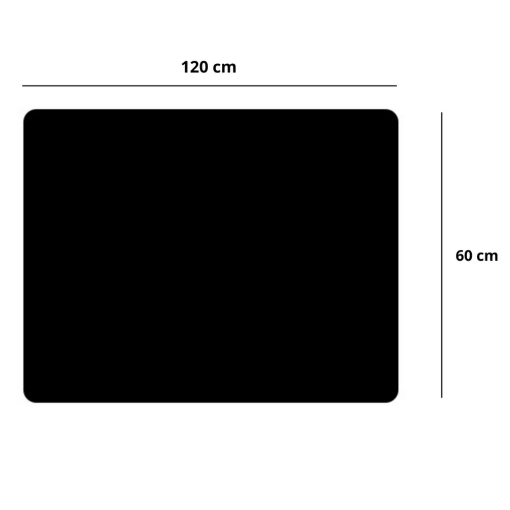 Podloga za miš i tipkovnicu 120 × 60 cm crna_2
