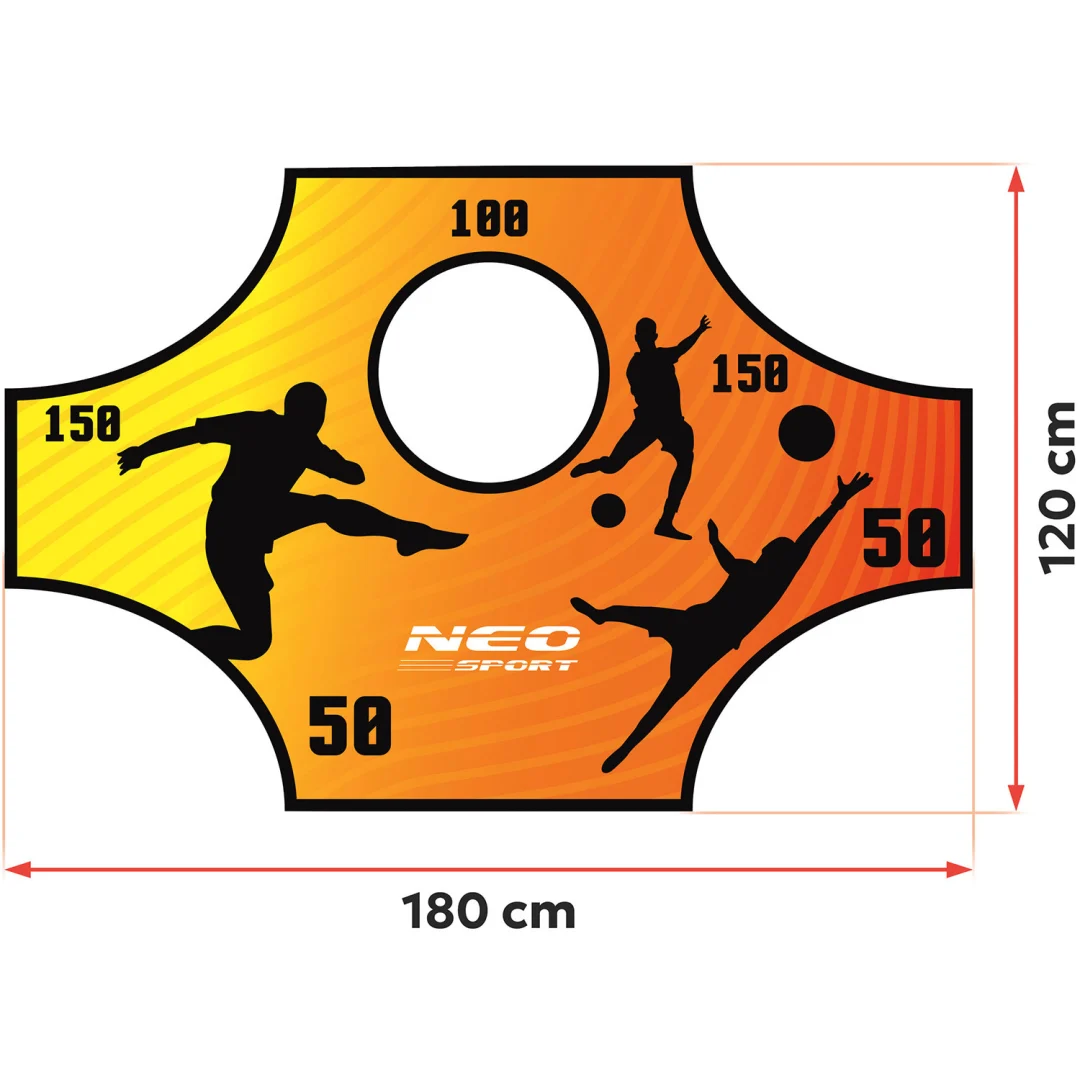 Podloga za preciznost golova Neo-Sport, 180 × 120 cm, crvena, var. 1477_3