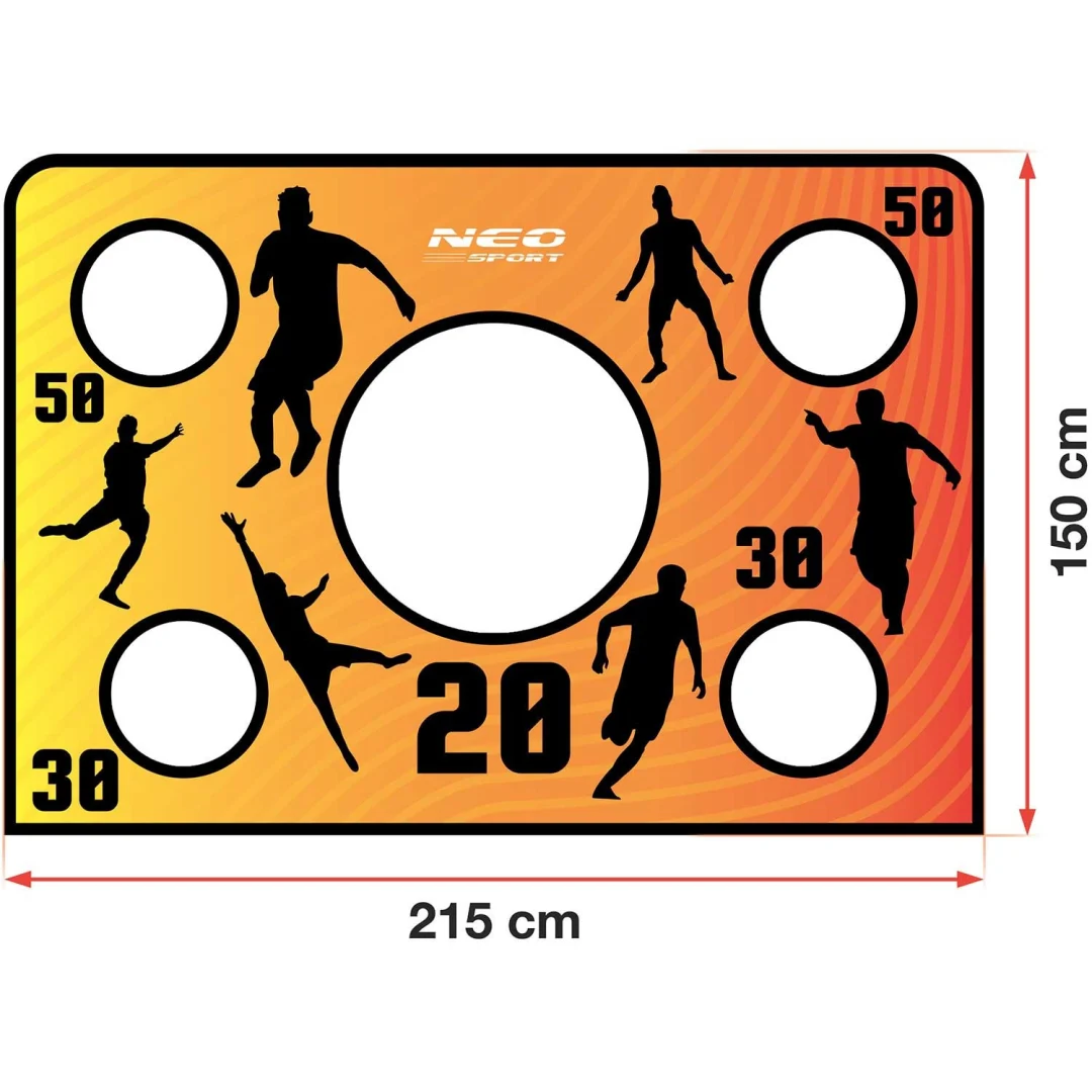 Podloga za preciznost golova Neo-Sport, 180 × 120 cm, crvena_5