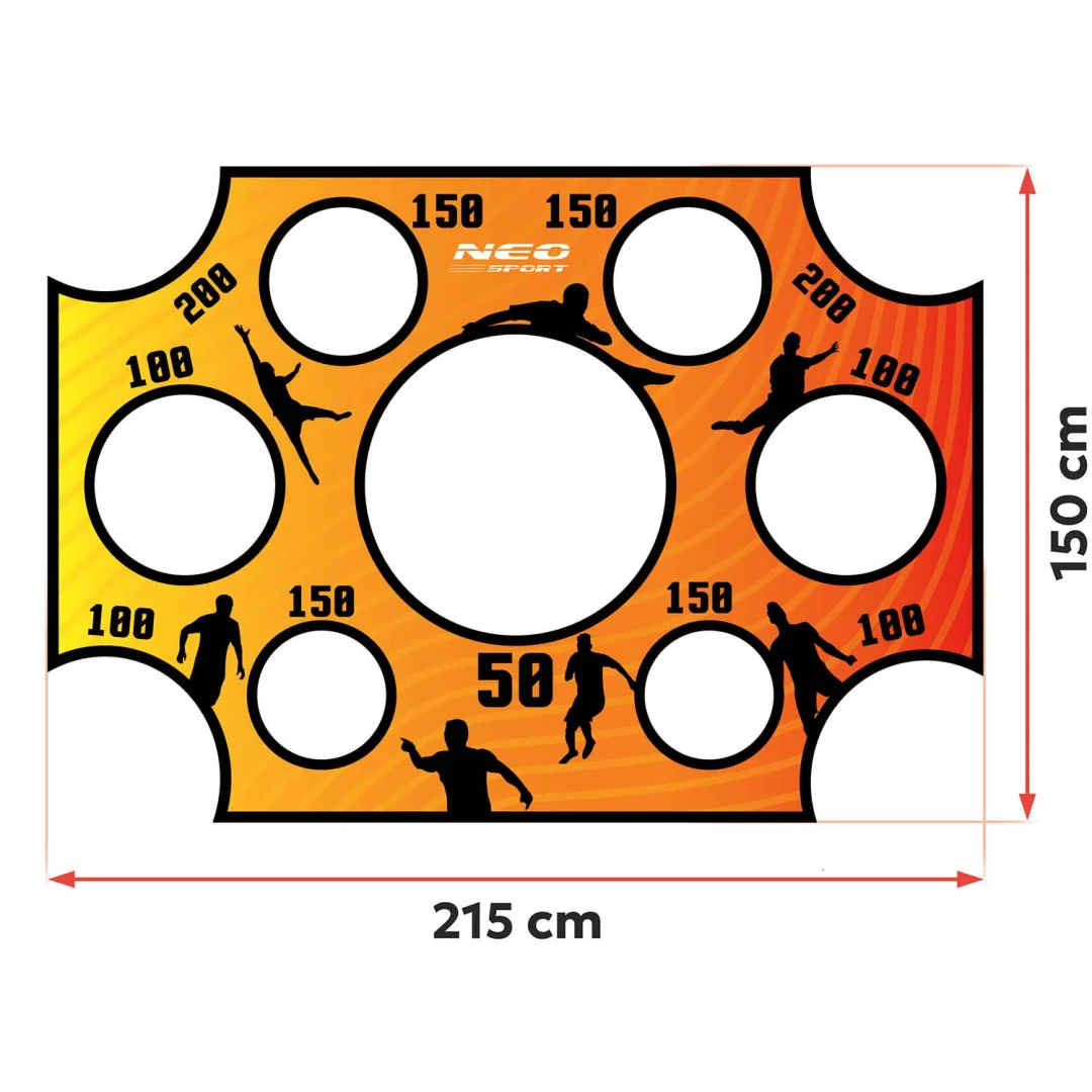 Podloga za preciznost golova Neo-Sport, 215 × 150 cm, crvena, var. 1478_3