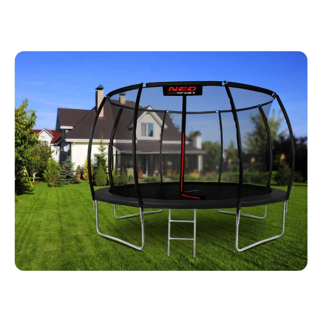 Podloga za trampolin 252 cm, 42 opruga, 8 ft, Neo-Sport, crna_10