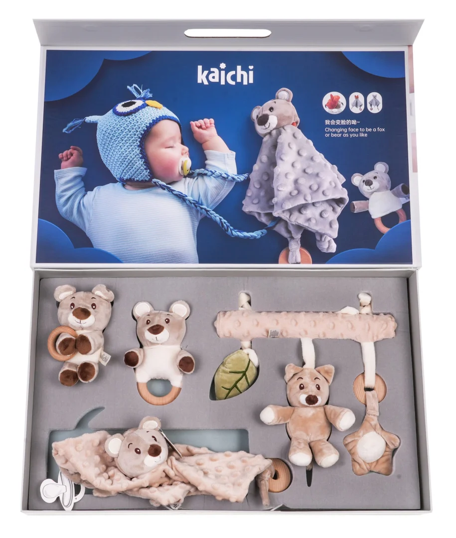 Poklon set za bebe 4u1 plišaneci 0+_3