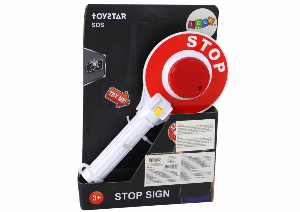 Policijska palica STOP s dvostranim svjetlom_3