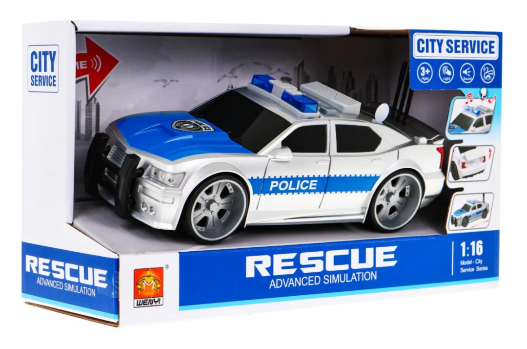Policijski auto 1:16 sa svjetlima i zvukovima 3+_6