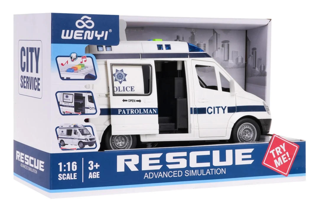 Policijski automobil 1:16 sa zvukom i svjetlom 3+_8