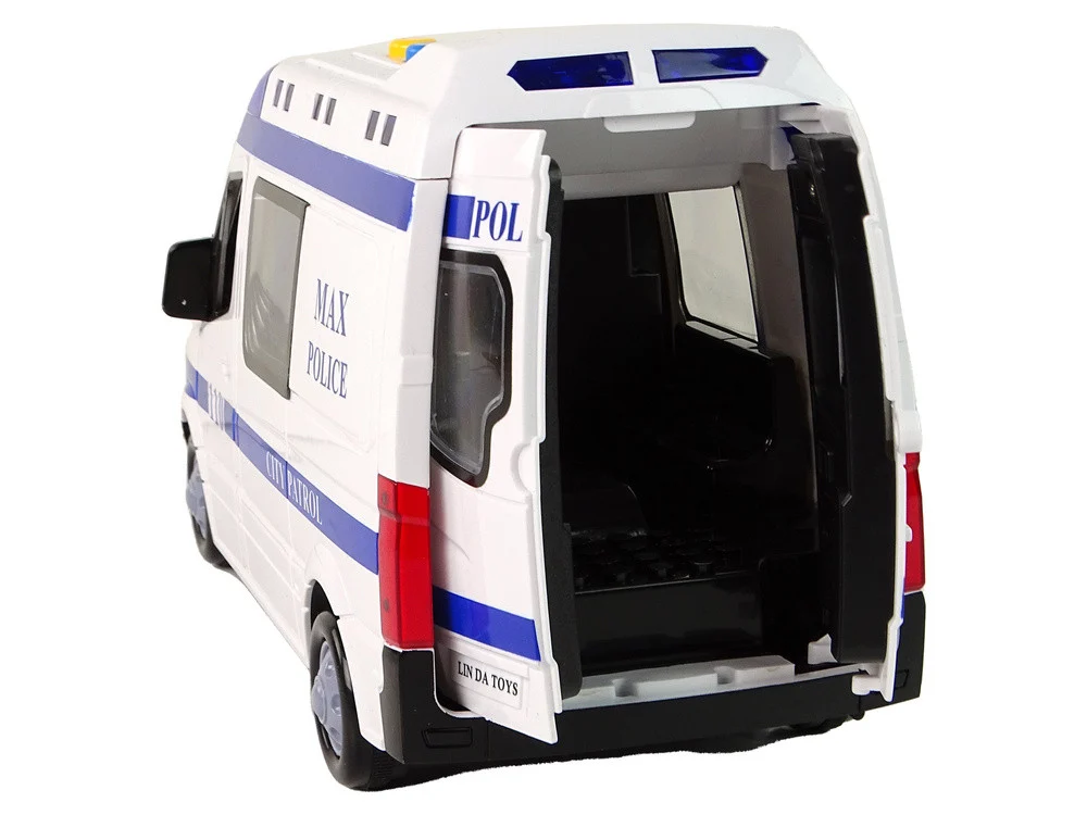 Policijski automobil Vožnja policijskim automobilom Zvukovi trenja Svjetlo_3