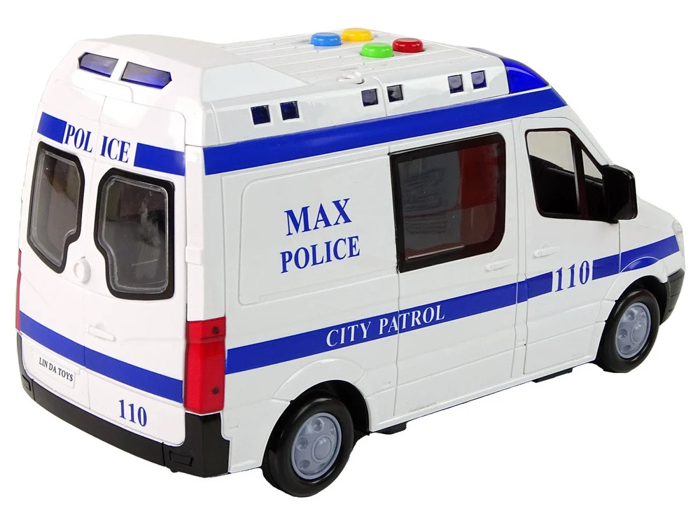 Policijski automobil Vožnja policijskim automobilom Zvukovi trenja Svjetlo_4