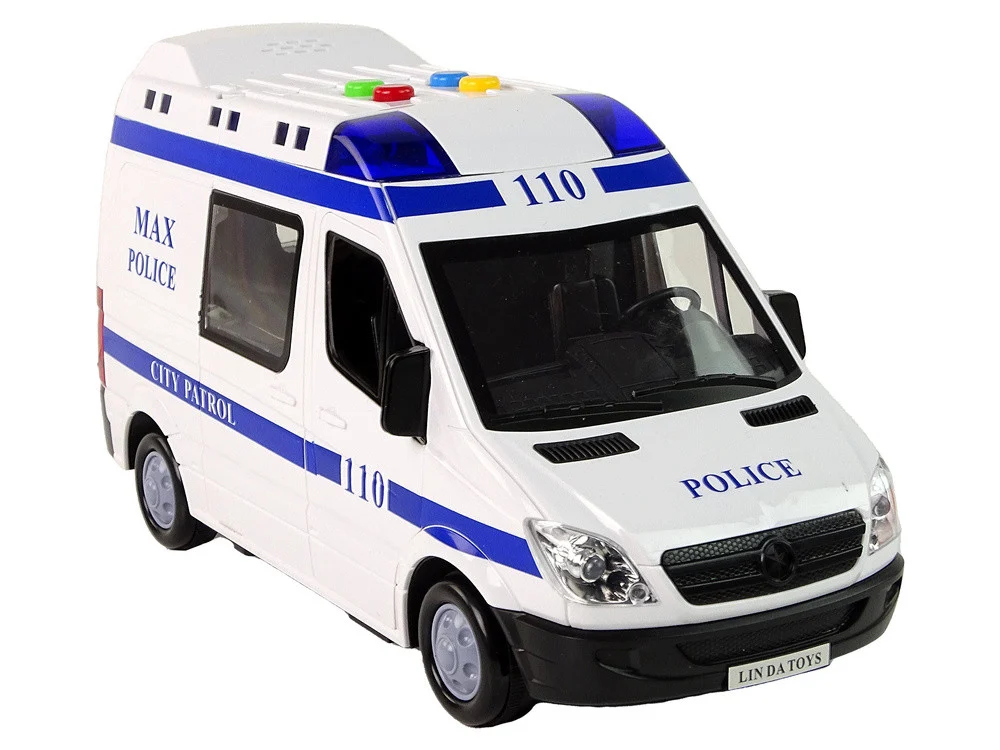Policijski automobil Vožnja policijskim automobilom Zvukovi trenja Svjetlo_5