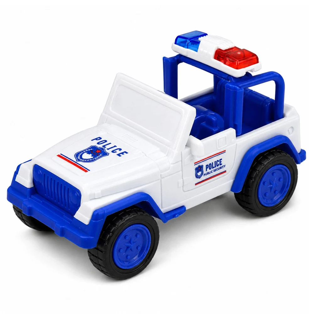 Policijski kamion za vuču s patrolnim automobilom - plavi_4