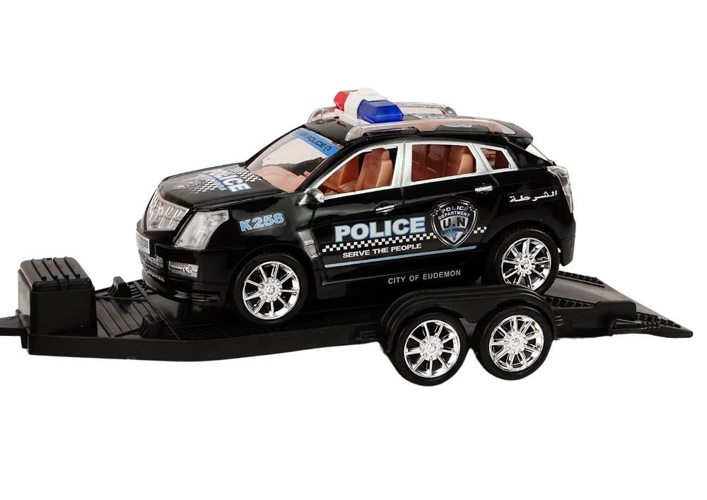 Policijski kamionet s vučnim vozilom, poluprikolicom, terenskim automobilom, policijskim setom_4