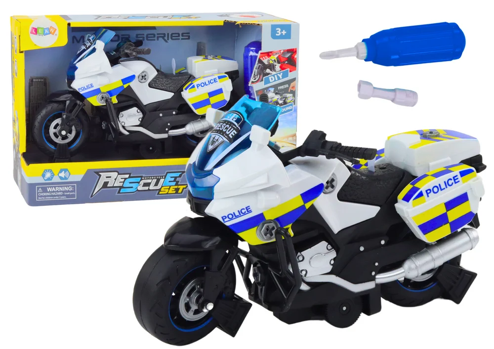 Policijski motocikl DIY sa svjetlima i zvukovima_1