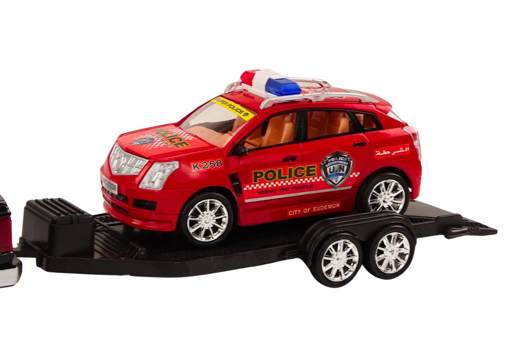 Policijski set kamionet, terenski auto i vučna prikolica, 60 × 12 × 11 cm_4