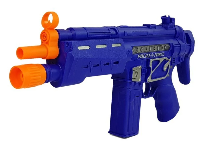Policijski set pištolj i značka, tamnoplavi 37 cm_2