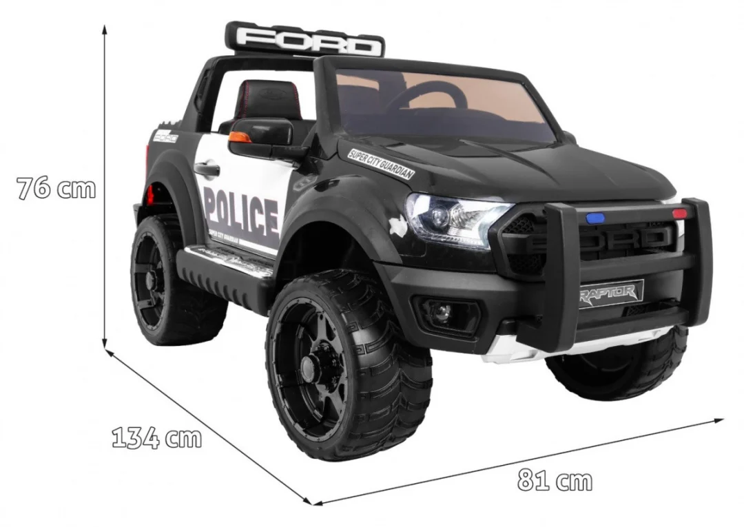 Policijsko vozilo Ford Ranger Raptor, crna_2
